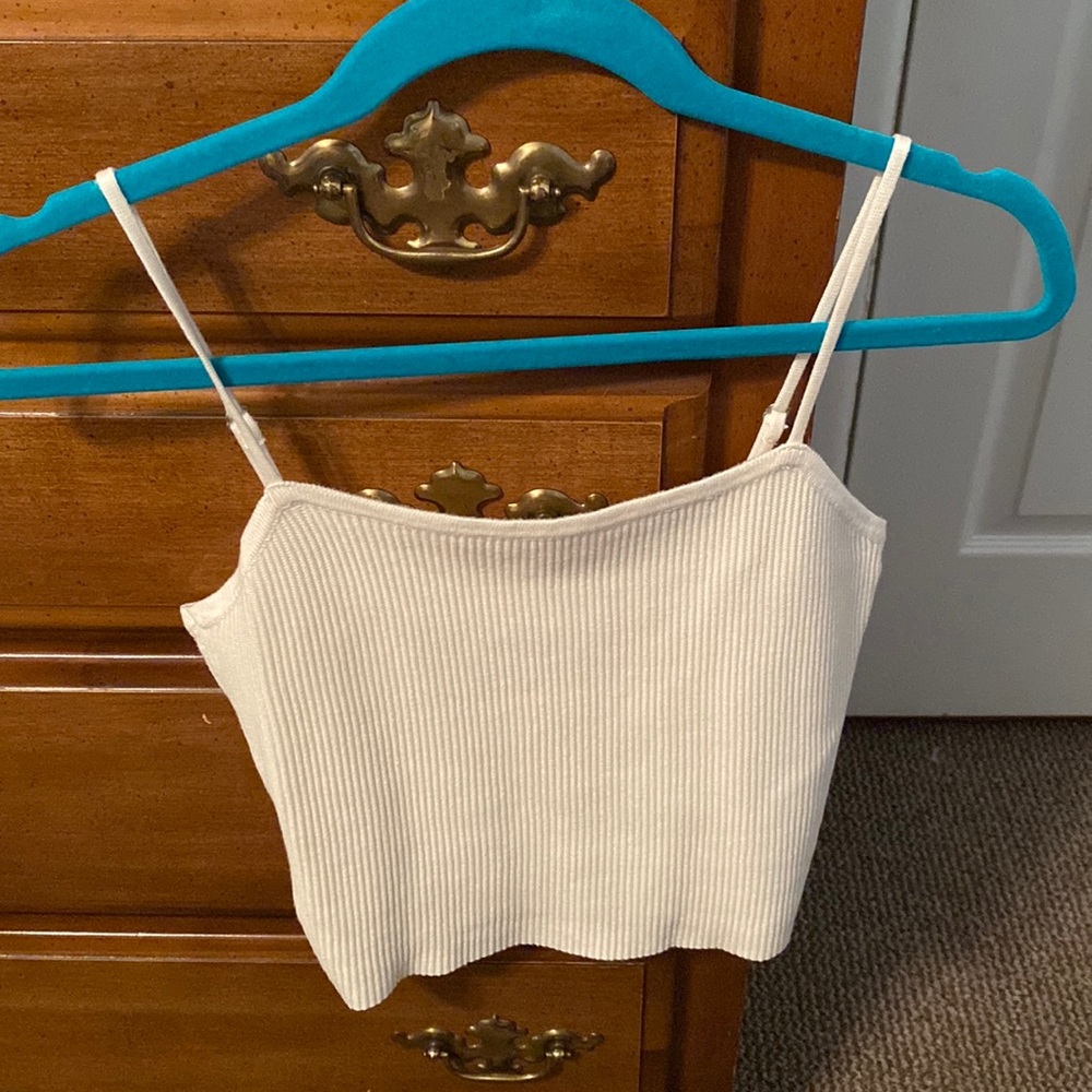 Abercrombie Ribbed Cropped Sweater Tank Top